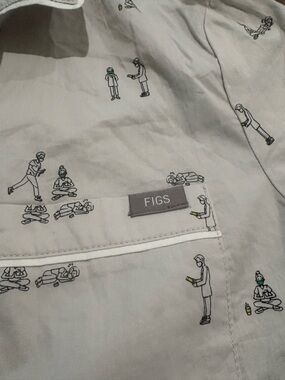 {rare} FIGS Nightshift lounge set, unisex SMALL, NWOT. 100% cotton.